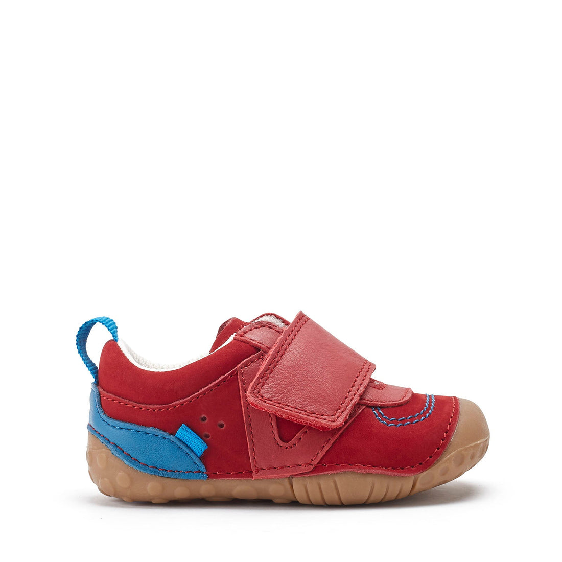 Start-Rite Pre-Walker Shoes | Shuffle | Nubuck Leather Red