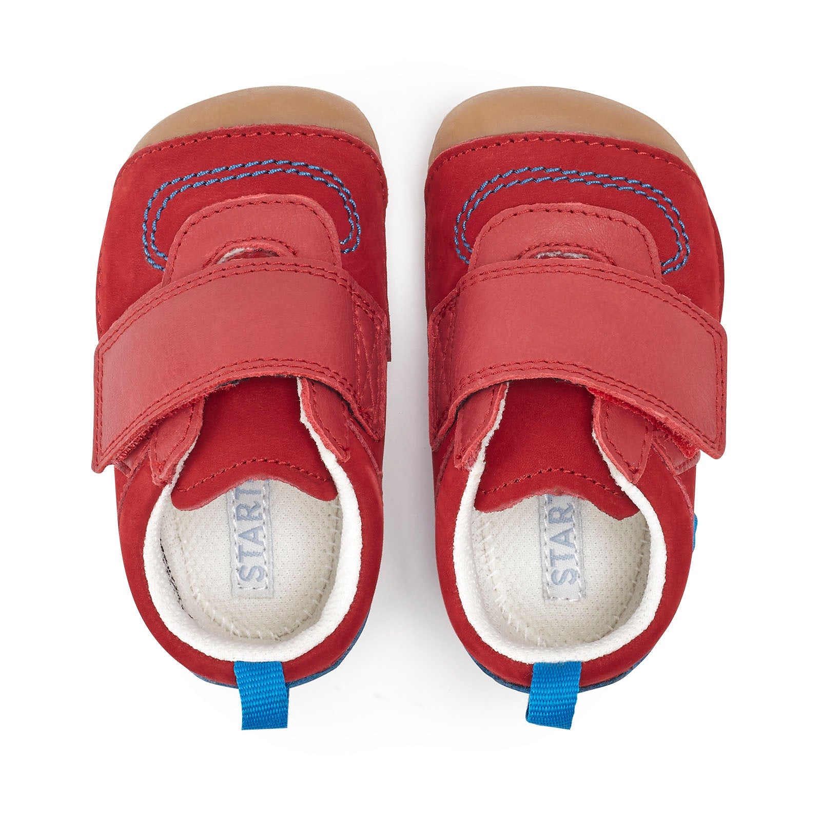 Start-Rite Pre-Walker Shoes | Shuffle | Nubuck Leather Red