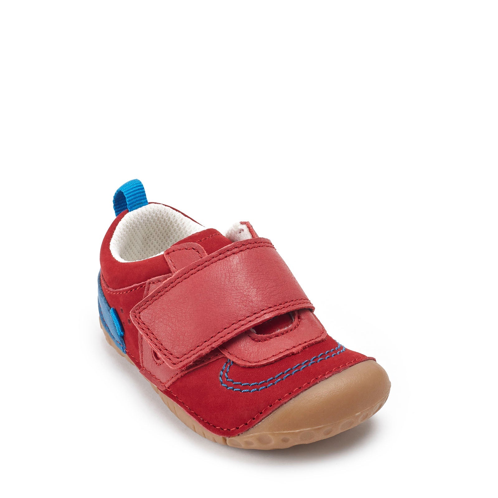 Start-Rite Pre-Walker Shoes | Shuffle | Nubuck Leather Red
