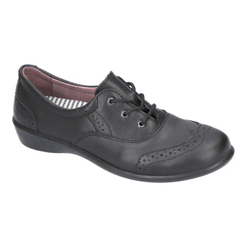 Ricosta Kids School Shoes | Kate | Lace Up | Black Leather