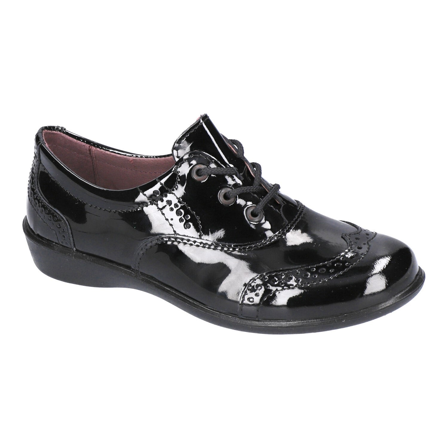 Ricosta Kids School Shoes | Kate | Lace Up | Black Patent