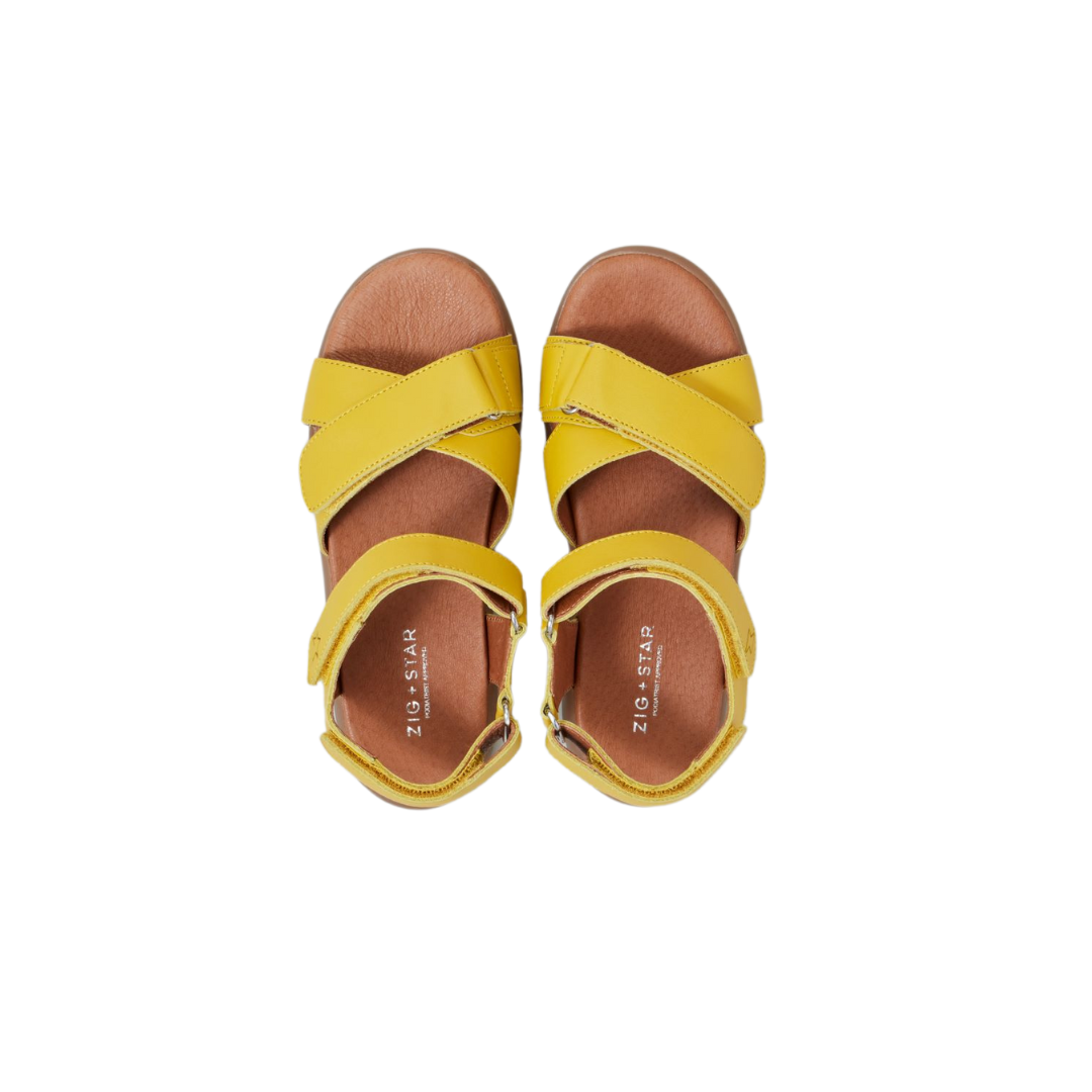 Zig and Star Sandals | Junior Rae | Yellow