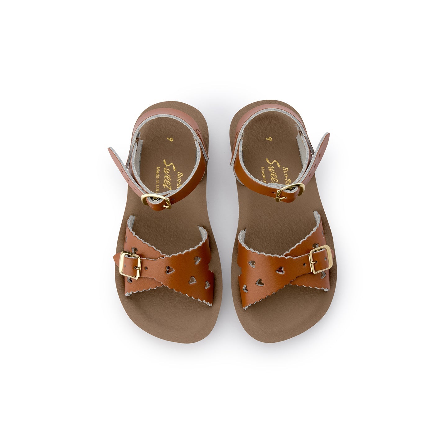 Salt-Water Kids Sandals | Sweetheart Sun San | Tan