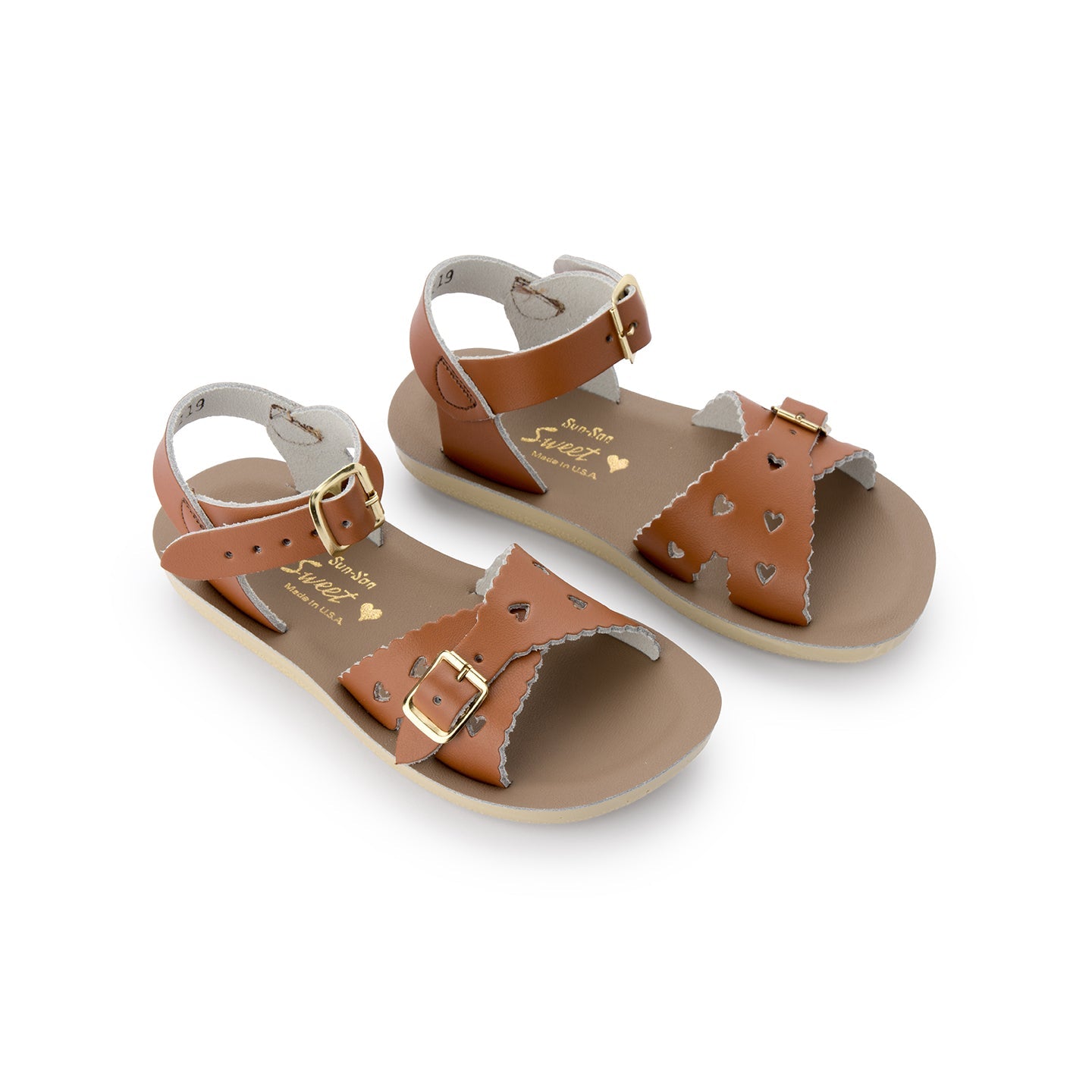 Salt-Water Kids Sandals | Sweetheart Sun San | Tan