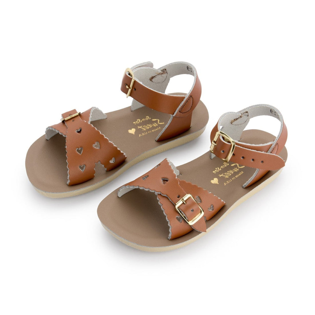 Salt-Water Kids Sandals | Sweetheart Sun San | Tan