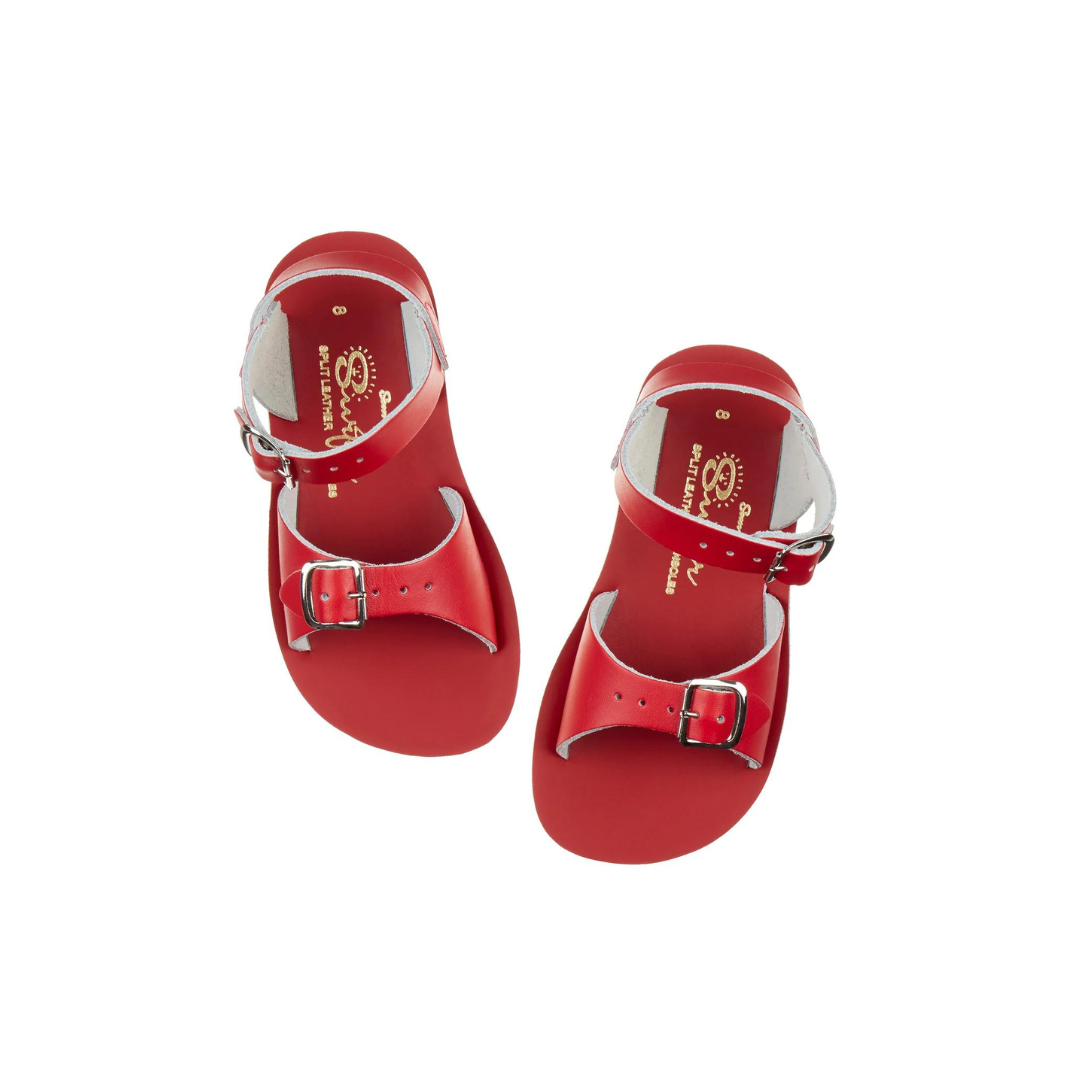 Salt-Water Kids Sandals | Surfer Sun San | Red