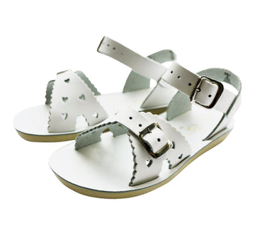 Salt-Water Kids Sandals | Sweetheart Sun San | White