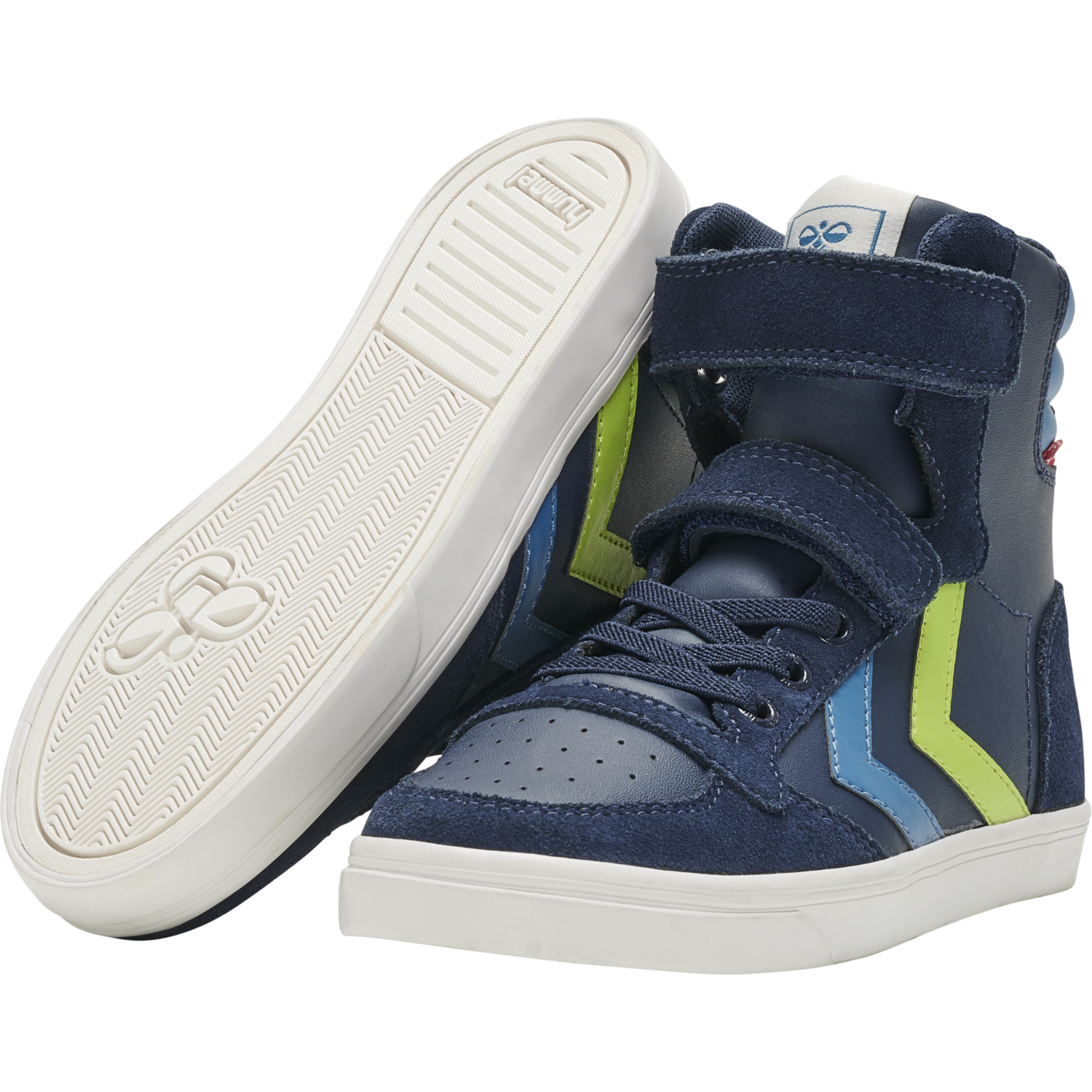 Hummel Kids Hi Top Trainers | Slimmer Stadil | Black Iris