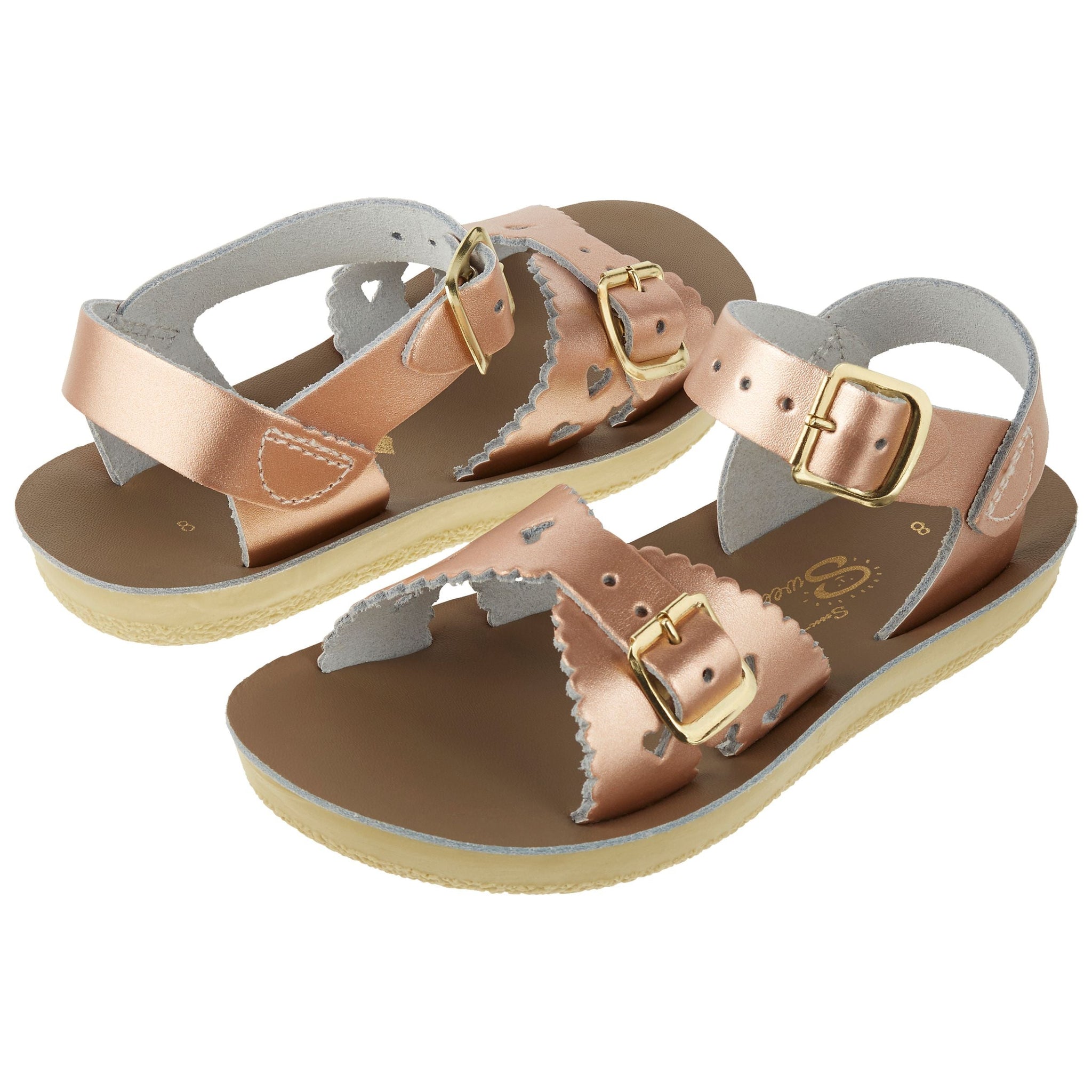 Salt-Water Kids Sandals | Sweetheart Sun San | Rose Gold