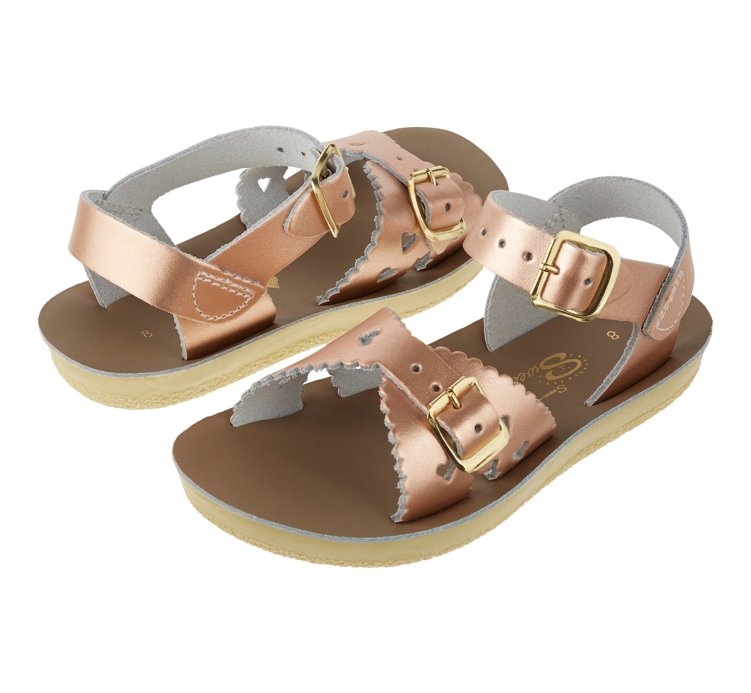 Salt-Water Kids Sandals | Sweetheart Sun San | Rose Gold