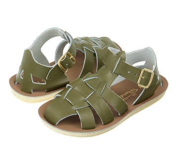 Salt-Water Kids Sandals | Fisherman Sun San | Olive