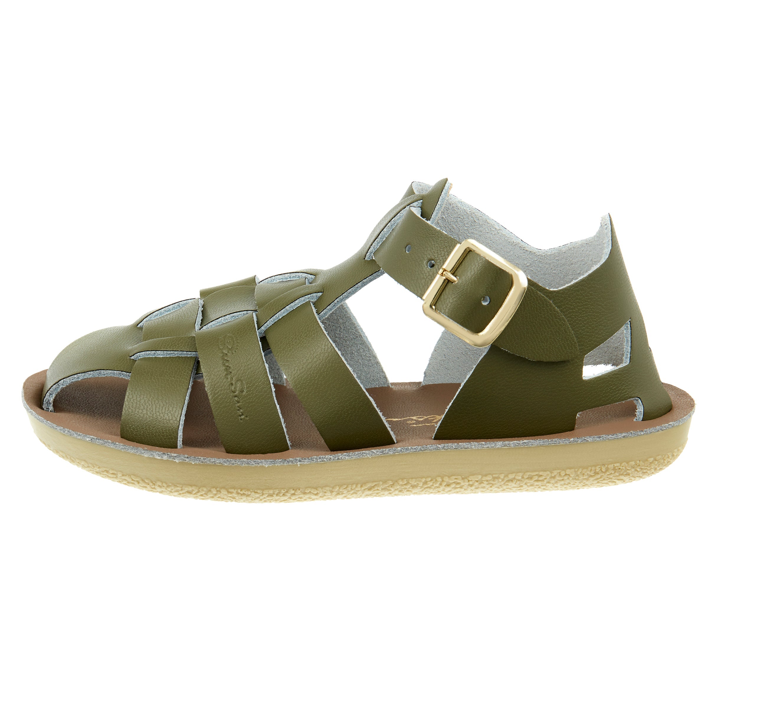 Salt-Water Kids Sandals | Fisherman Sun San | Olive