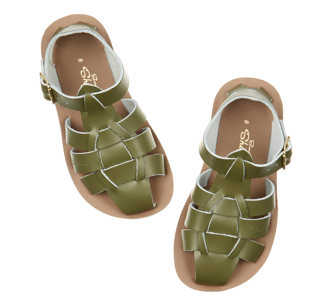 Salt-Water Kids Sandals | Fisherman Sun San | Olive