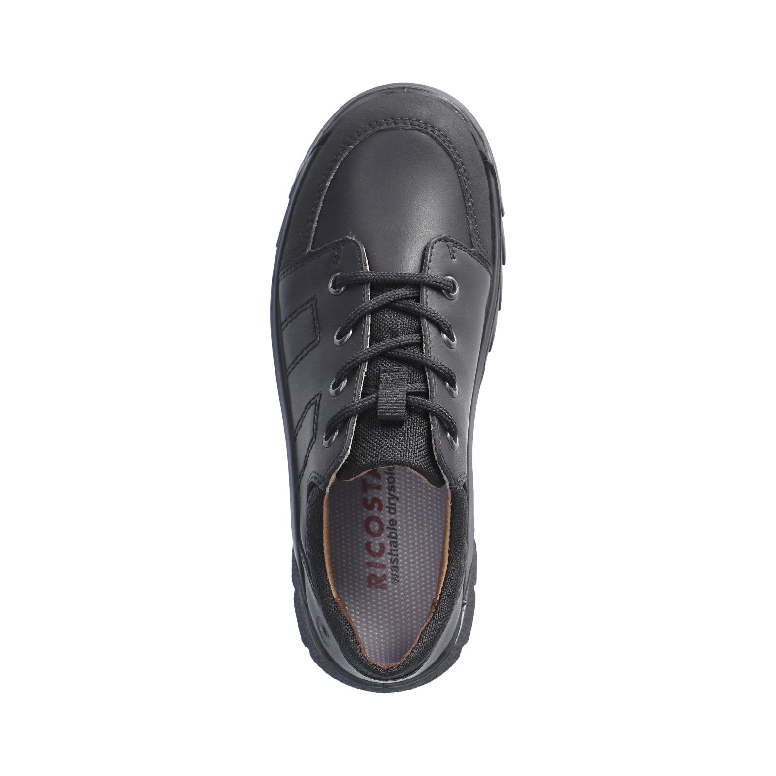 Ricosta Kids School Shoes | Nate | Lace Up | Black