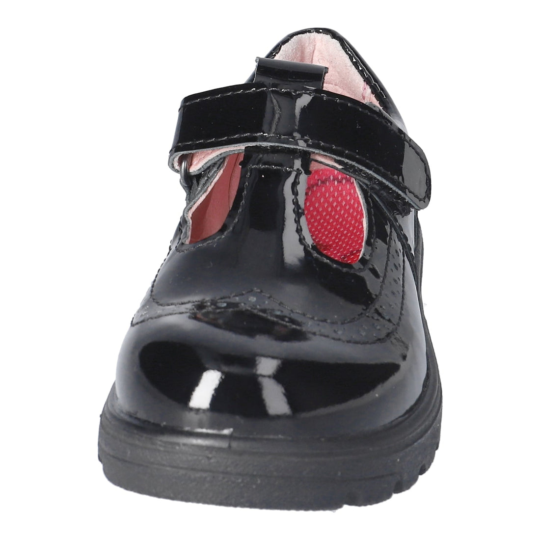 Ricosta Kids School Shoes | Amanda | Velcro T-Bar | Black Patent