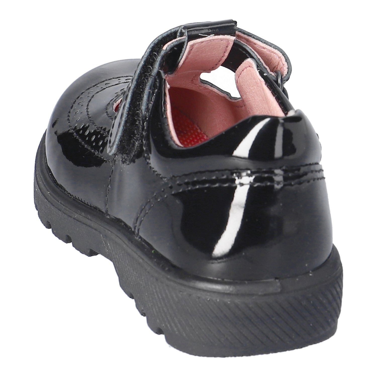 Ricosta Kids School Shoes | Amanda | Velcro T-Bar | Black Patent