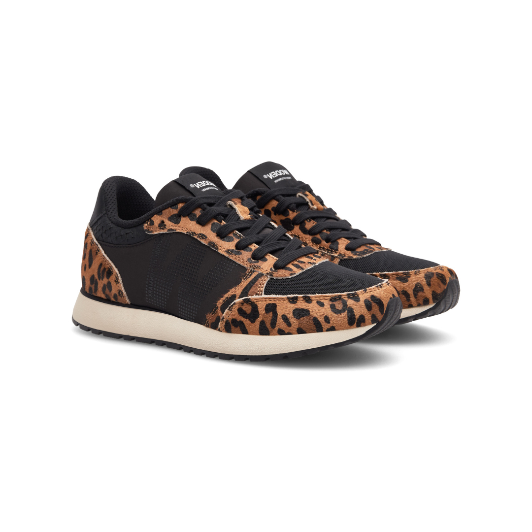 Shoe The Bear Women's Trainers | Ronja Cowhair | Leopard/Black