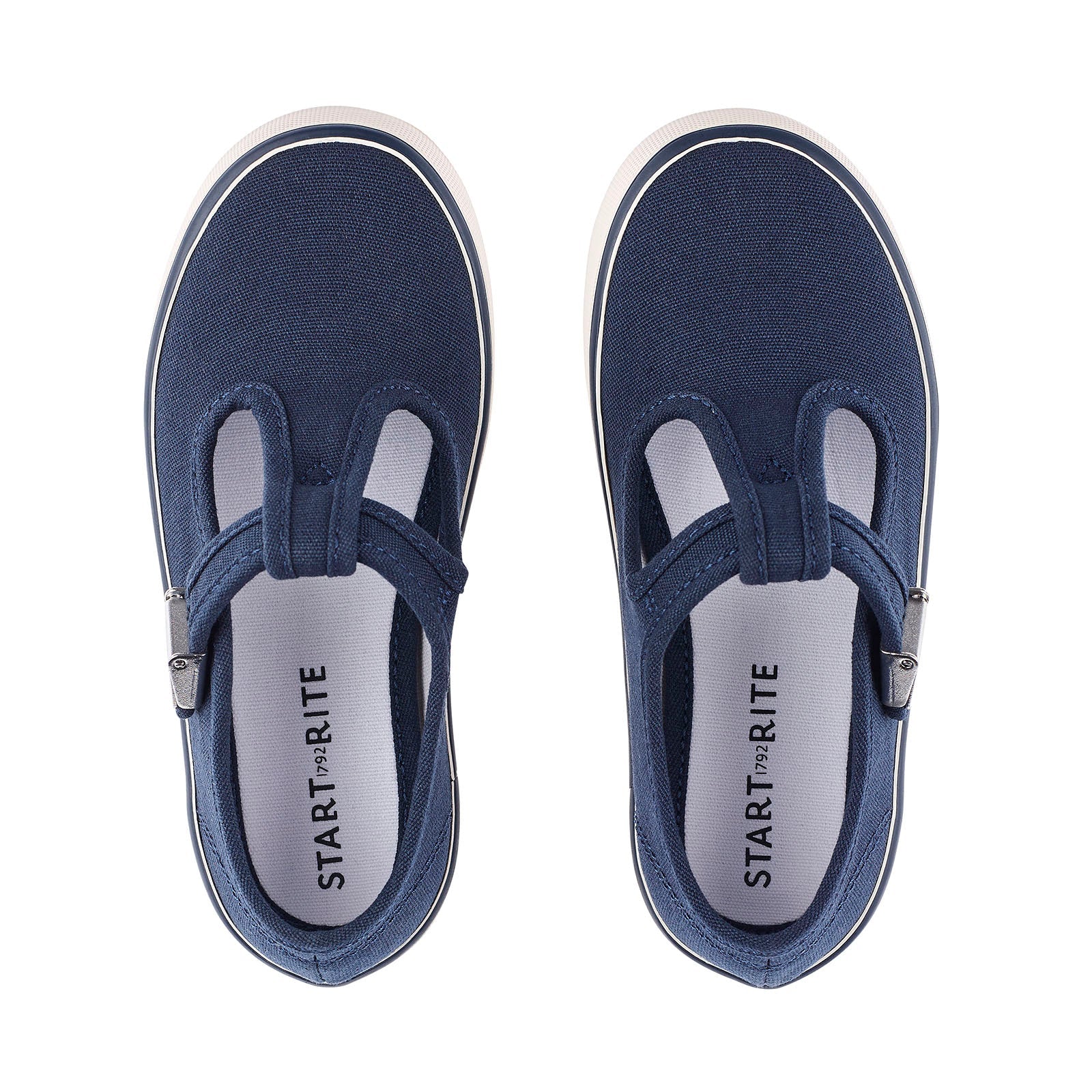 Start-Rite Canvas Shoes | T-Bar Treasure | Navy