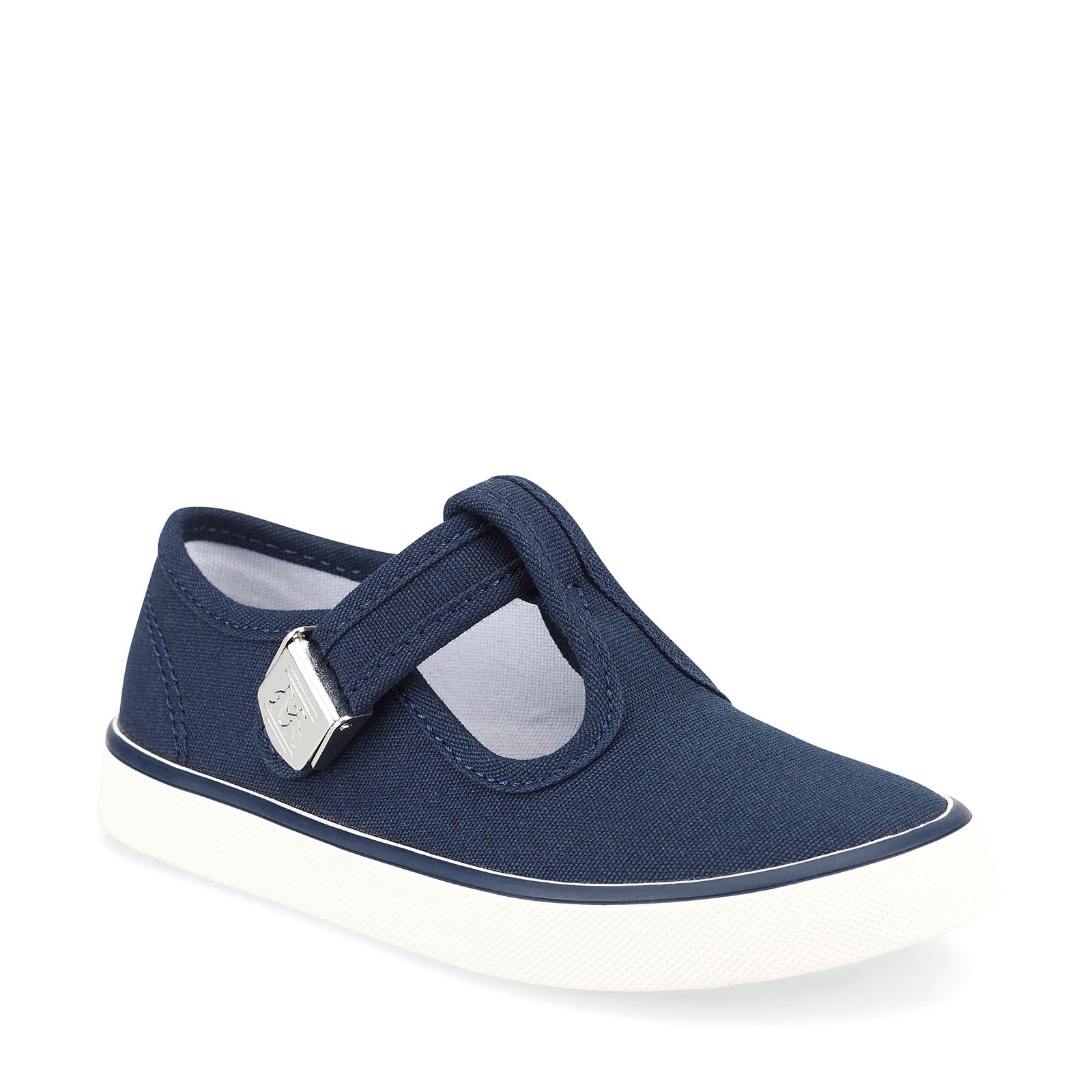 Start-Rite Canvas Shoes | T-Bar Treasure | Navy