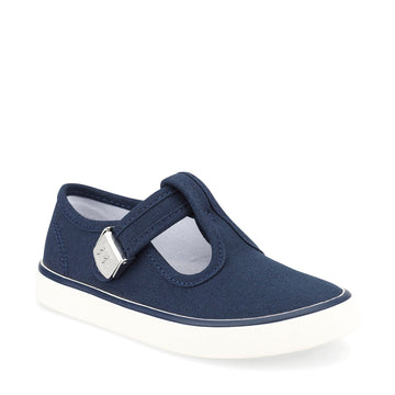 Start-Rite Canvas Shoes | T-Bar Treasure | Navy