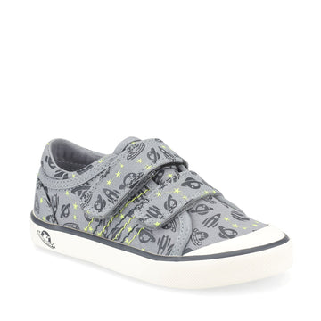 Start-Rite Canvas Shoes | Cosmic | Grey