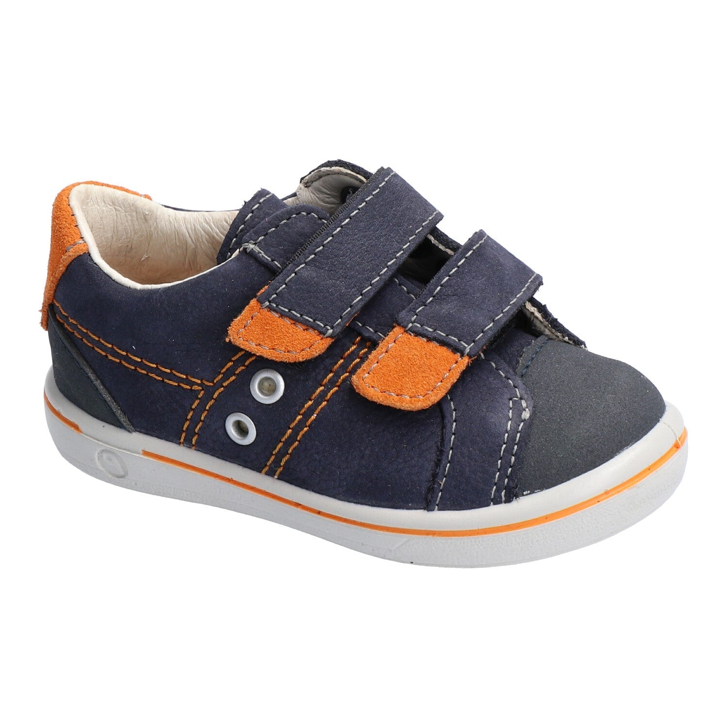 Ricosta Kids Shoes | Nippy Velcro | Navy Blue & Orange