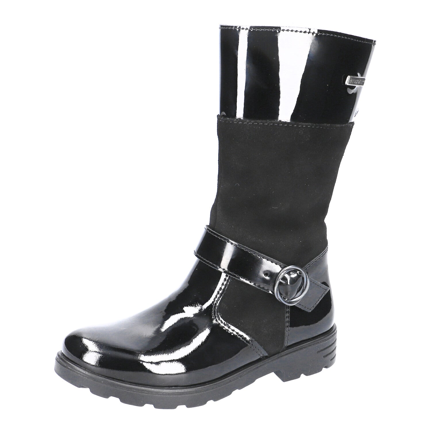 Ricosta Kids Boots | Hannah Waterproof | Black Patent/Suede