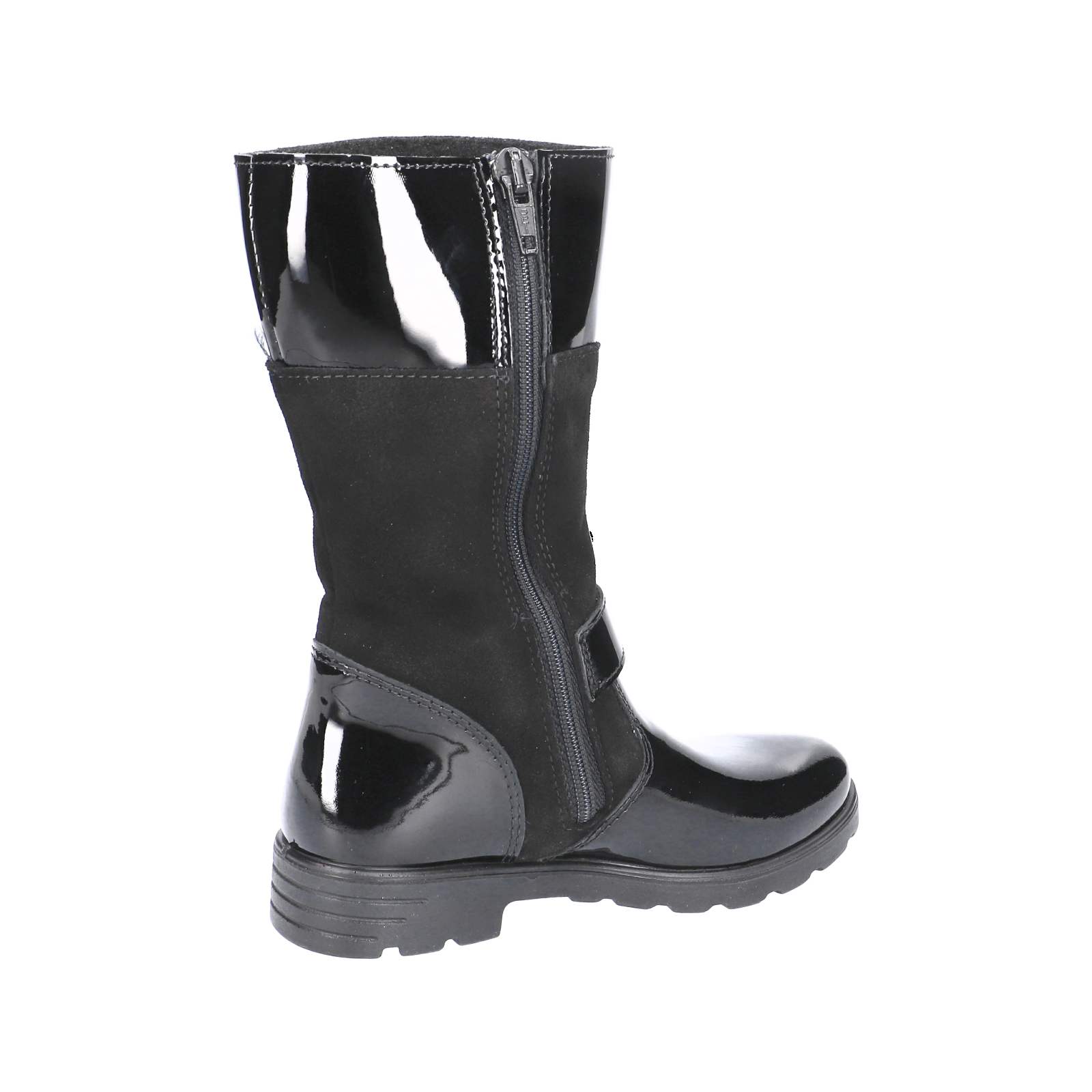Ricosta Kids Boots | Hannah Waterproof | Black Patent/Suede