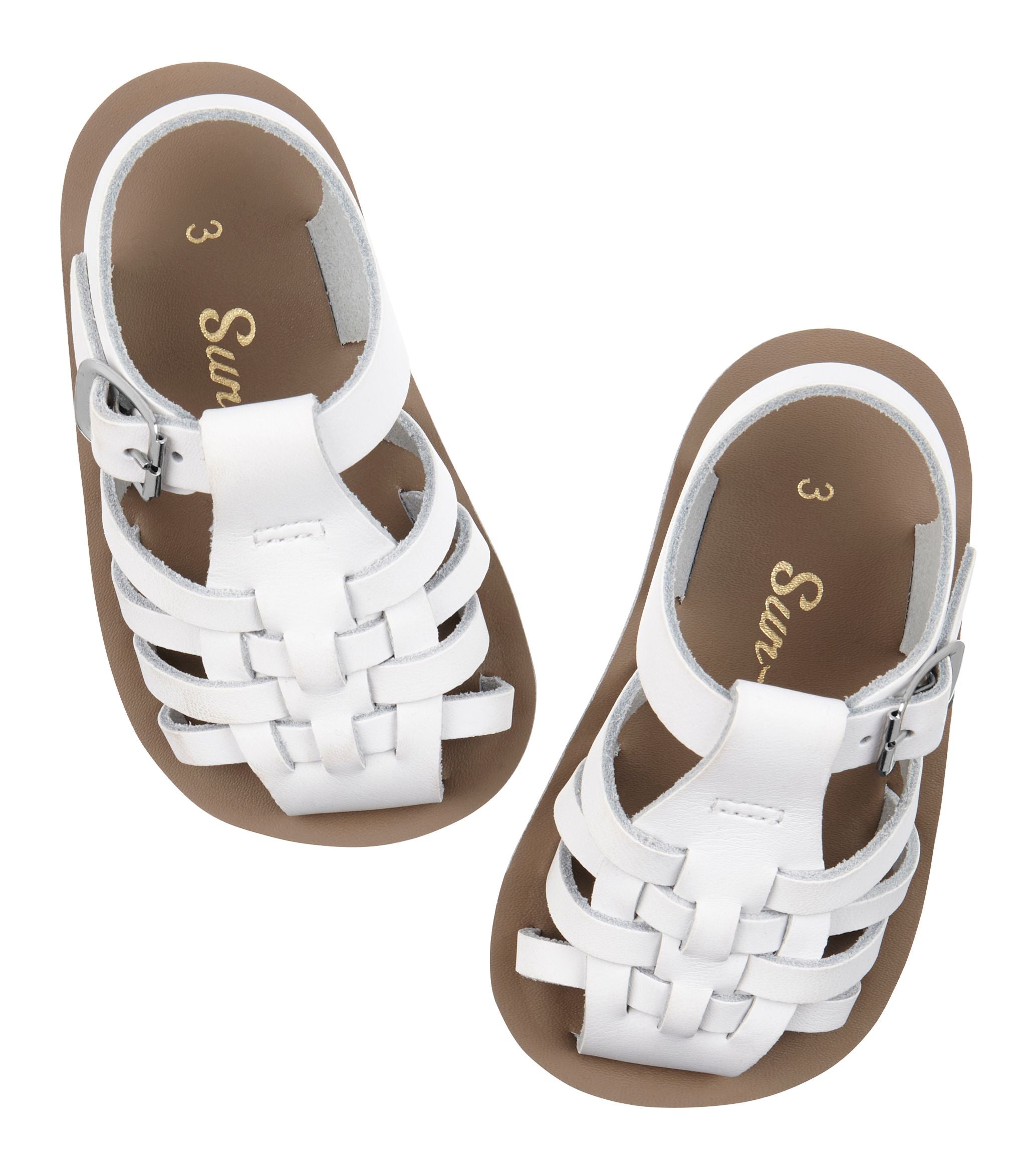 Salt-Water Kids Sandals | Sailor Sun San | White