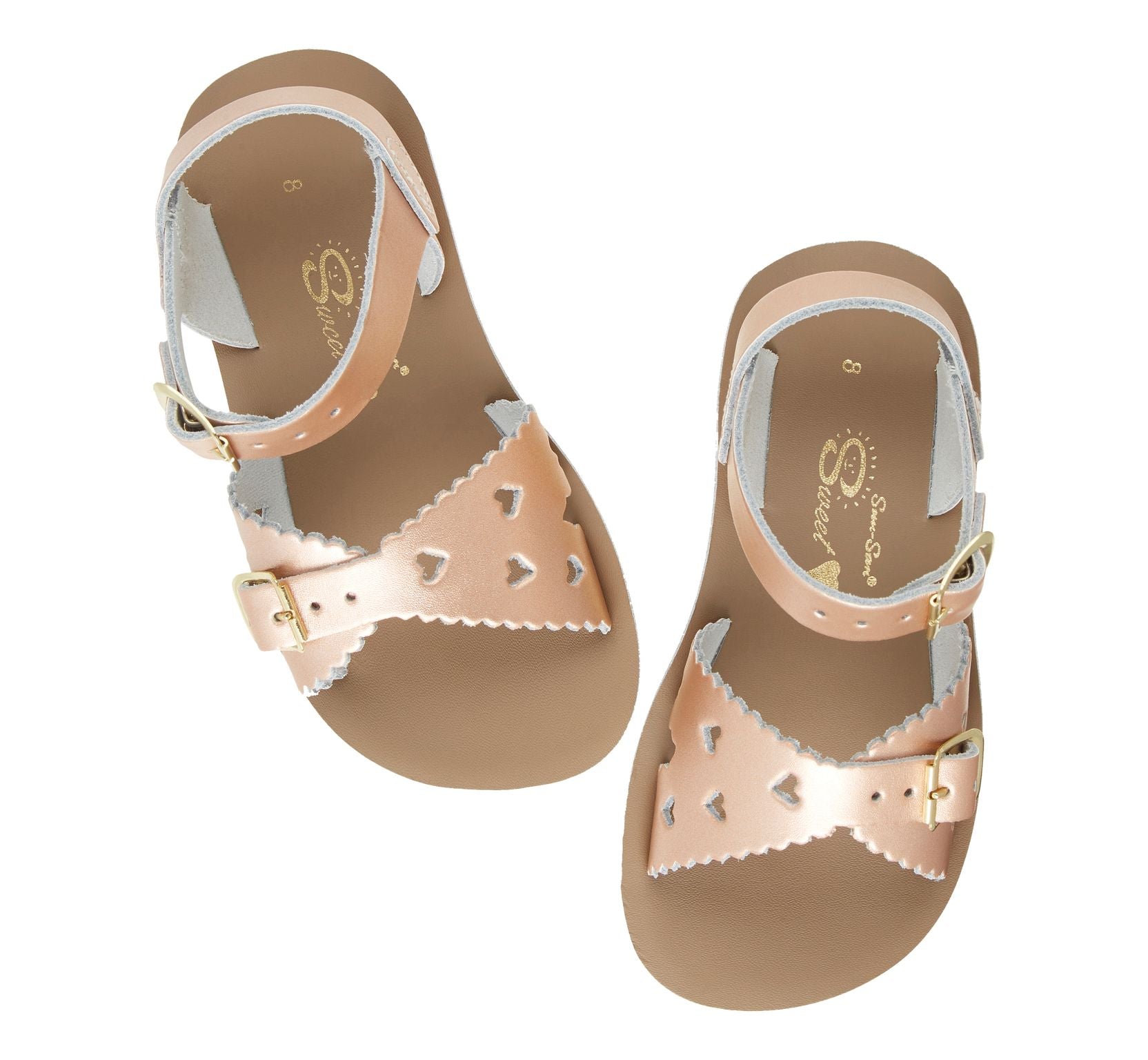 Salt-Water Kids Sandals | Sweetheart Sun San | Rose Gold