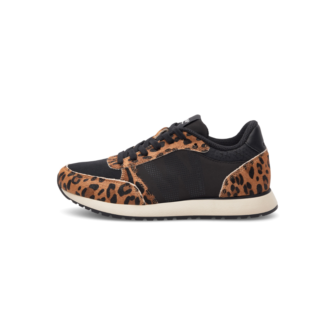 Shoe The Bear Women's Trainers | Ronja Cowhair | Leopard/Black
