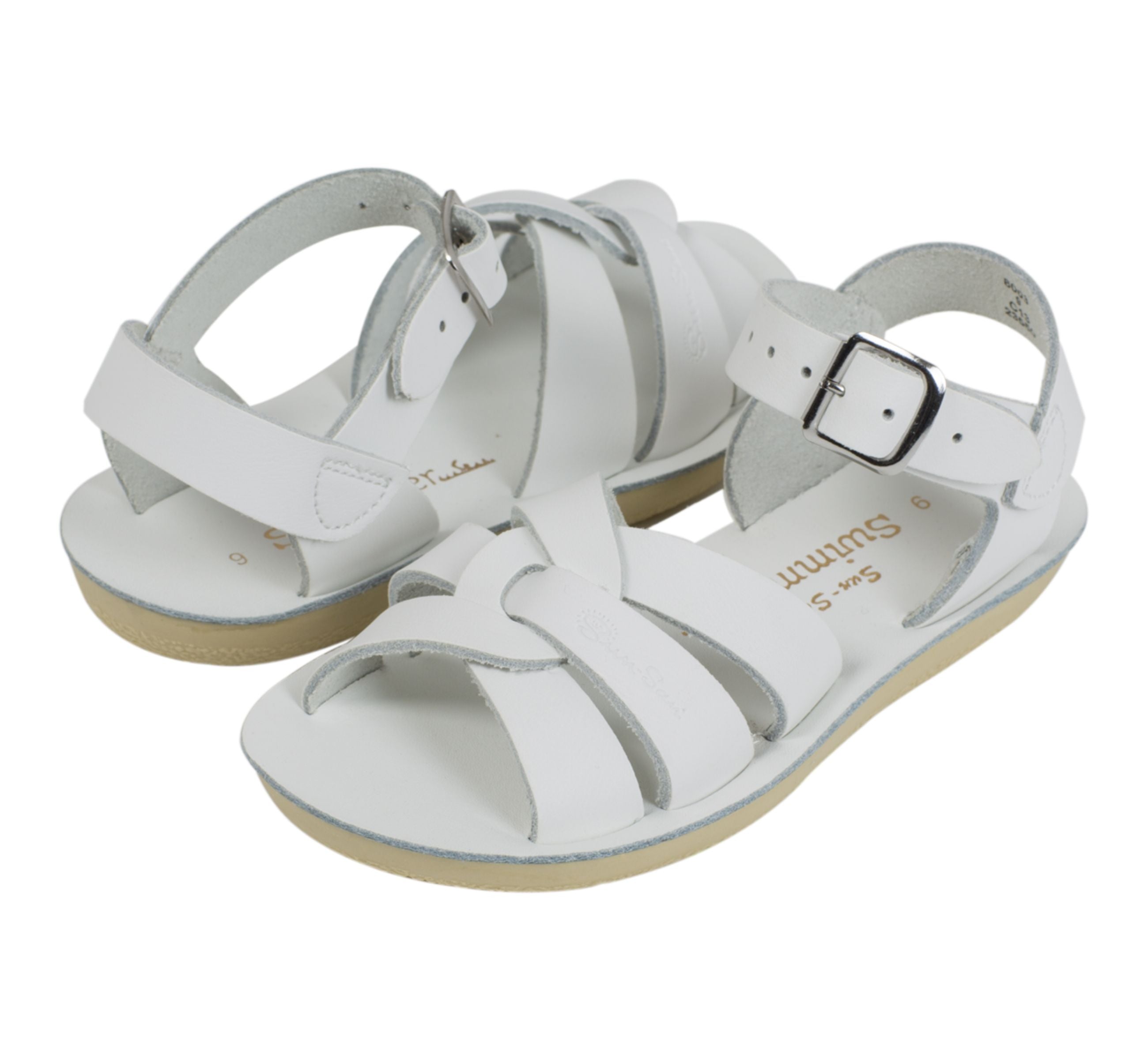 Salt-Water Kids Sandals | Swimmer Sun San | White