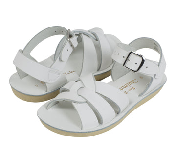 Salt-Water Kids Sandals | Swimmer Sun San | White