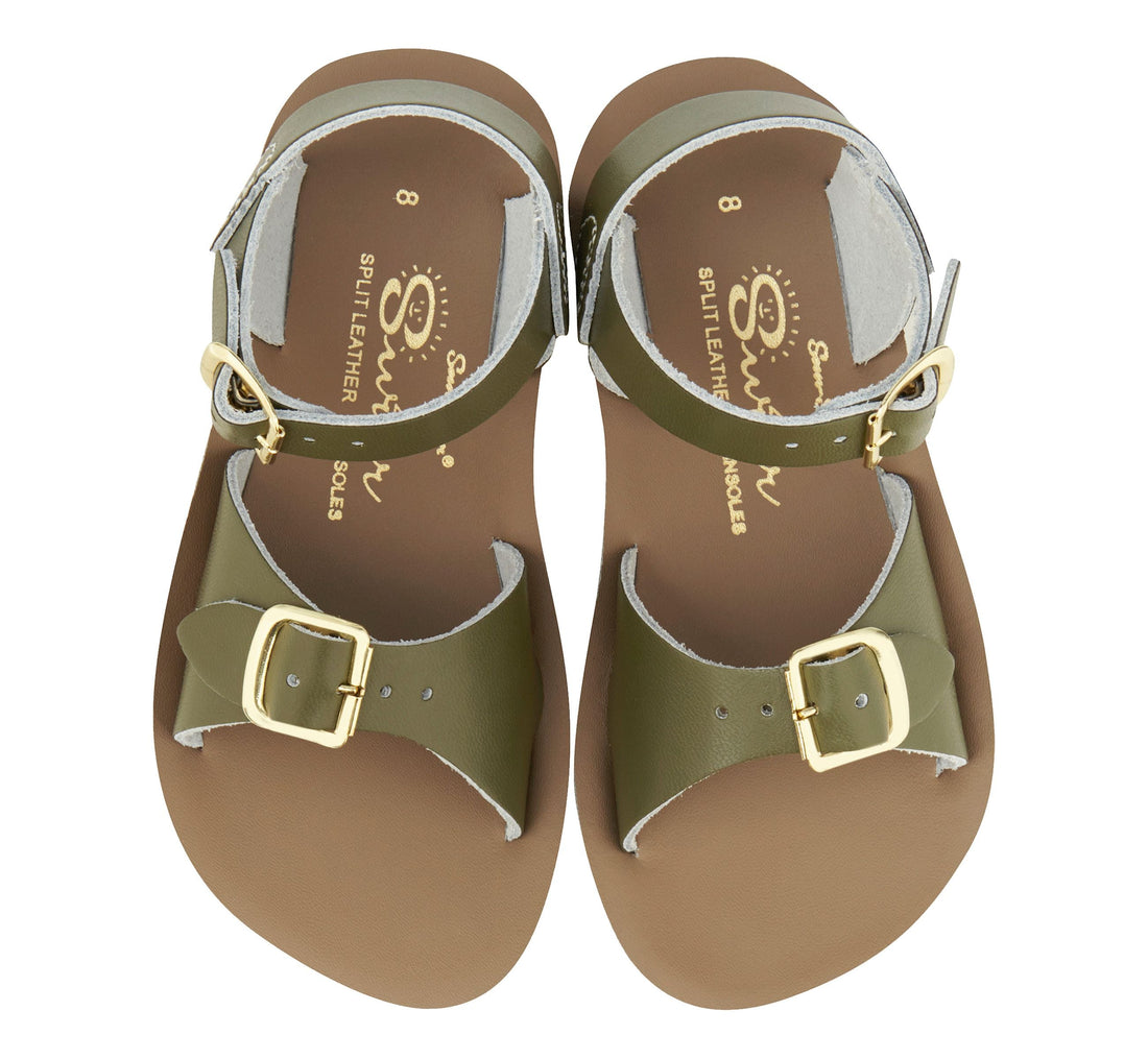 Salt-Water Kids Sandals | Surfer Sun San | Olive