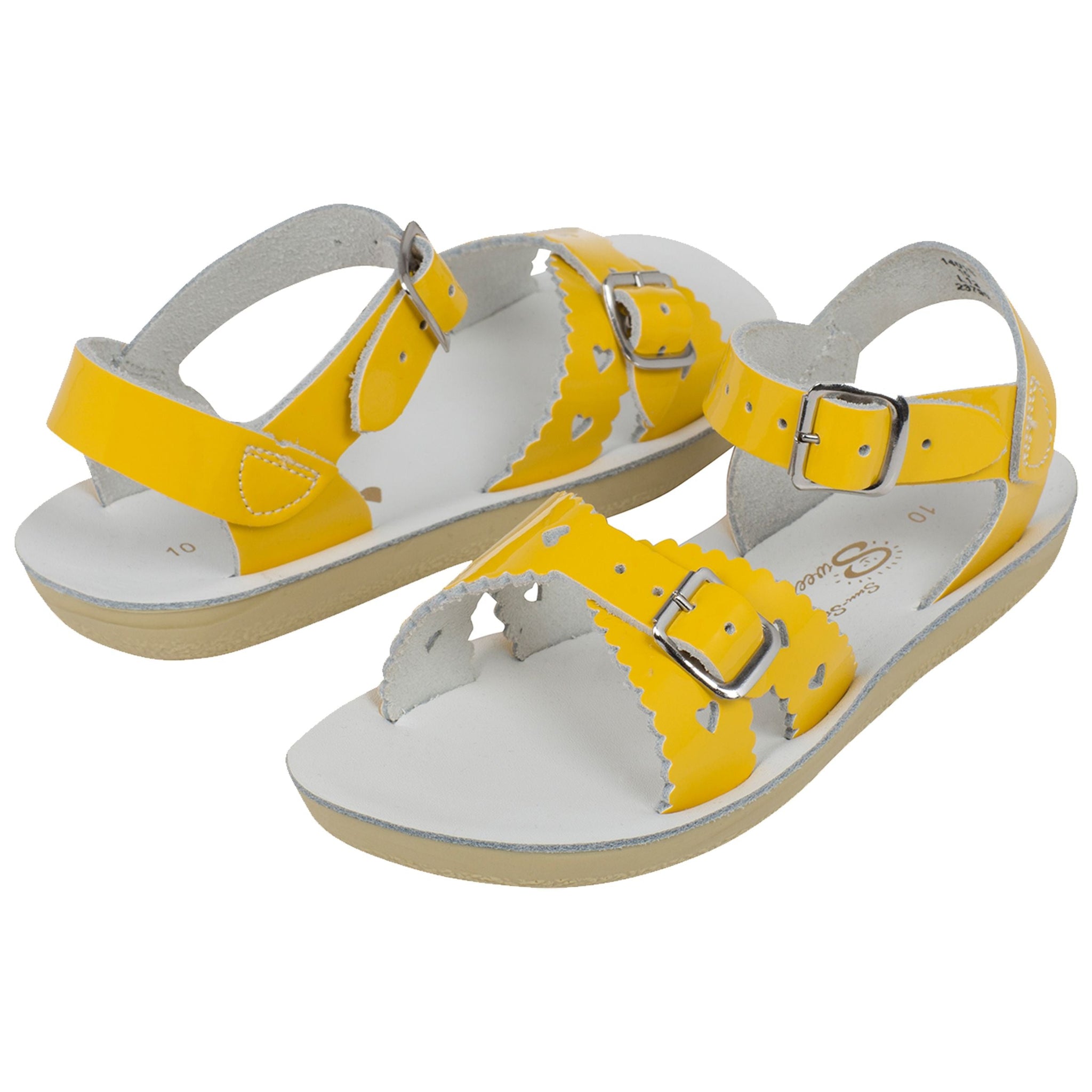 Salt-Water Kids Sandals | Sweetheart Sun San | Shiny Yellow