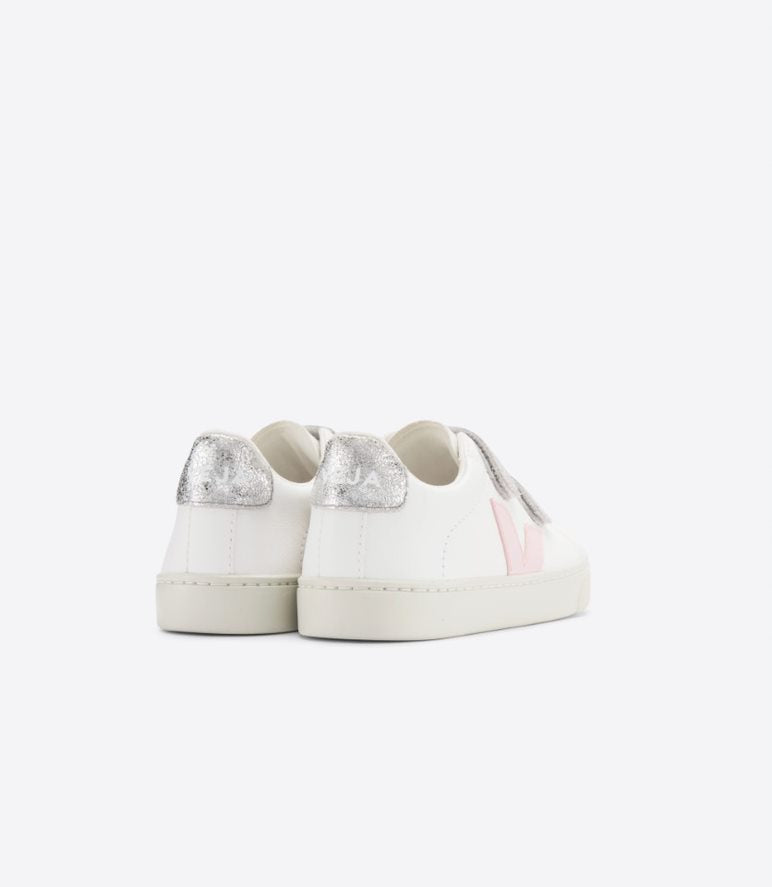 Veja Kids Trainers | Esplar Velcro | Petale Silver