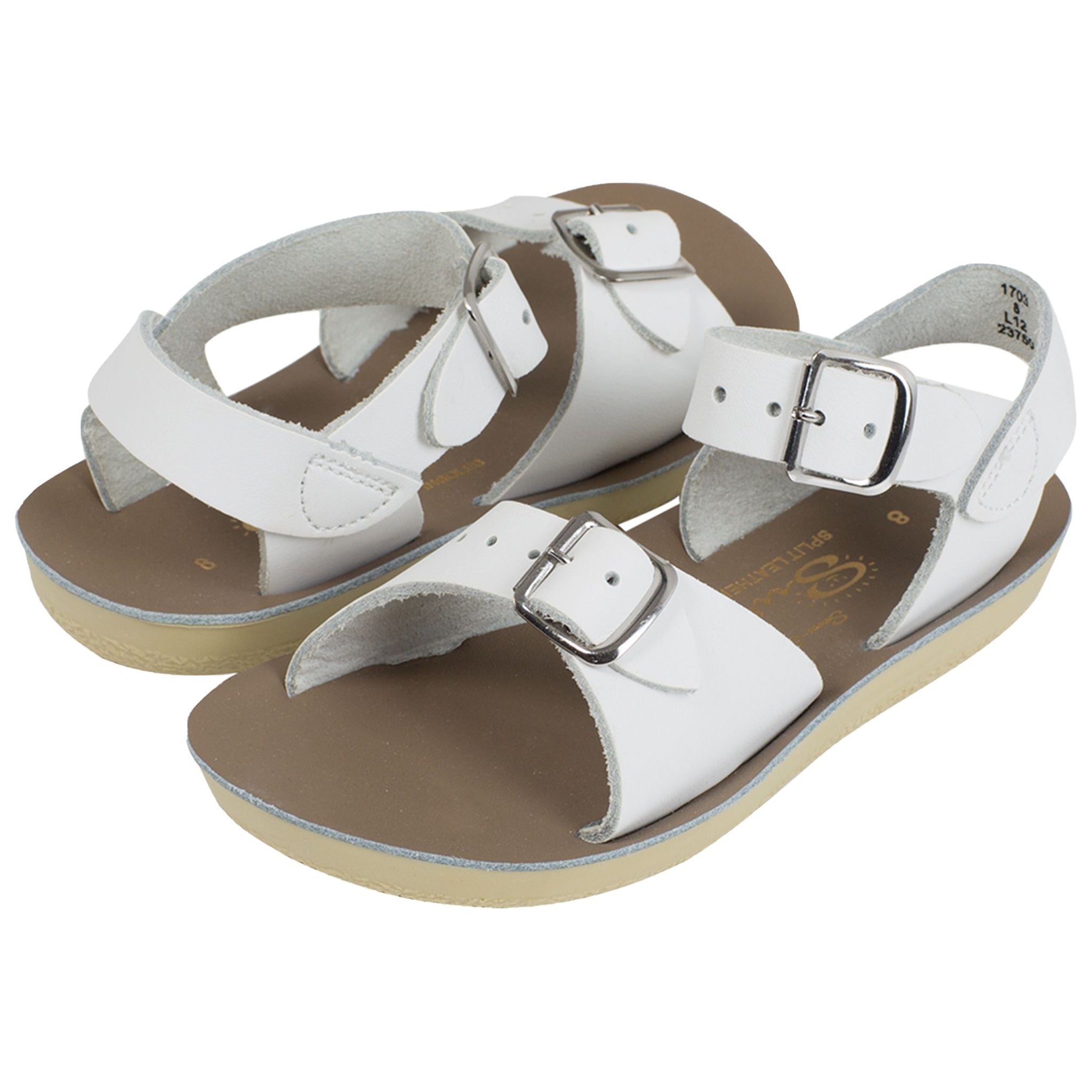 Salt-Water Kids Sandals | Surfer Sun San | White
