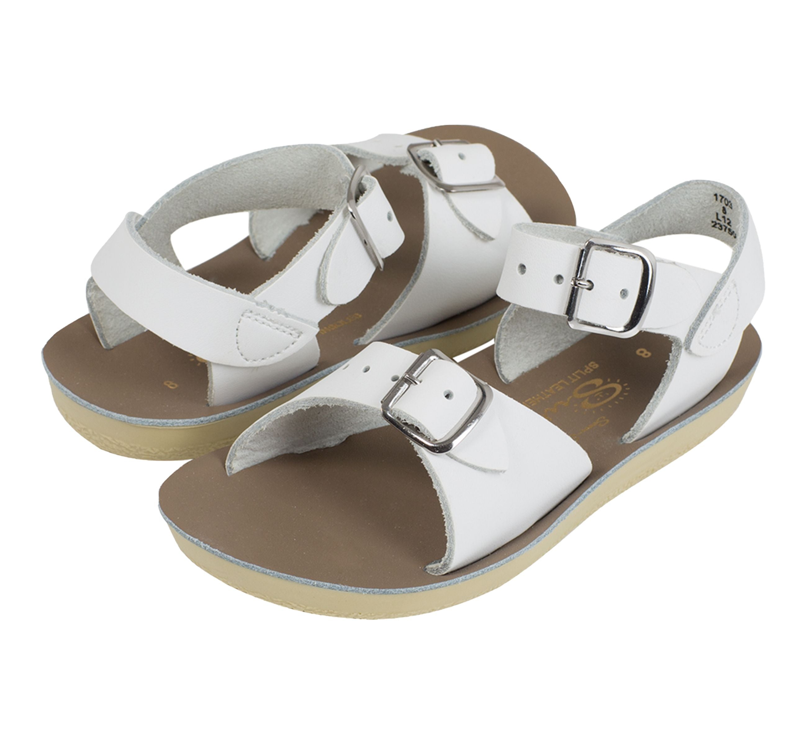 Salt-Water Kids Sandals | Surfer Sun San | White