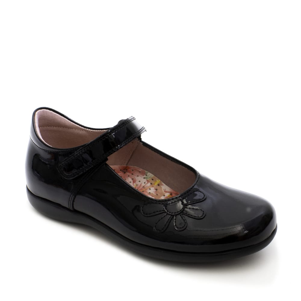 Petasil School Shoes | Bonnie | Black Patent