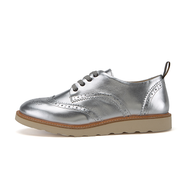 Young Soles Shoes | Brando Brogue | Silver