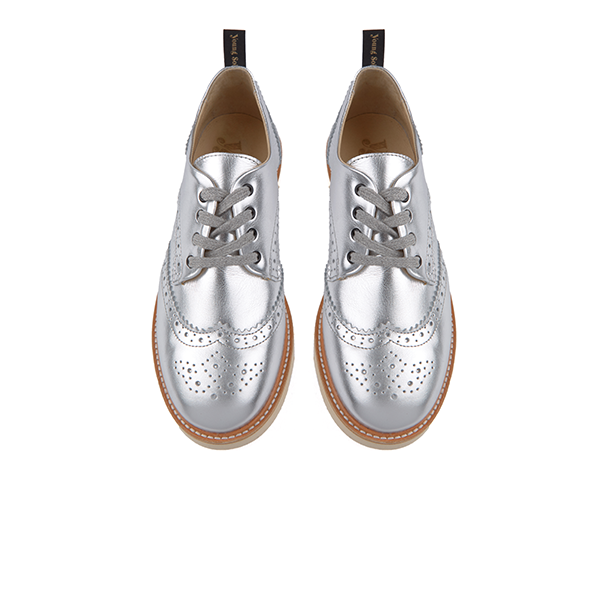 Young Soles Shoes | Brando Brogue | Silver