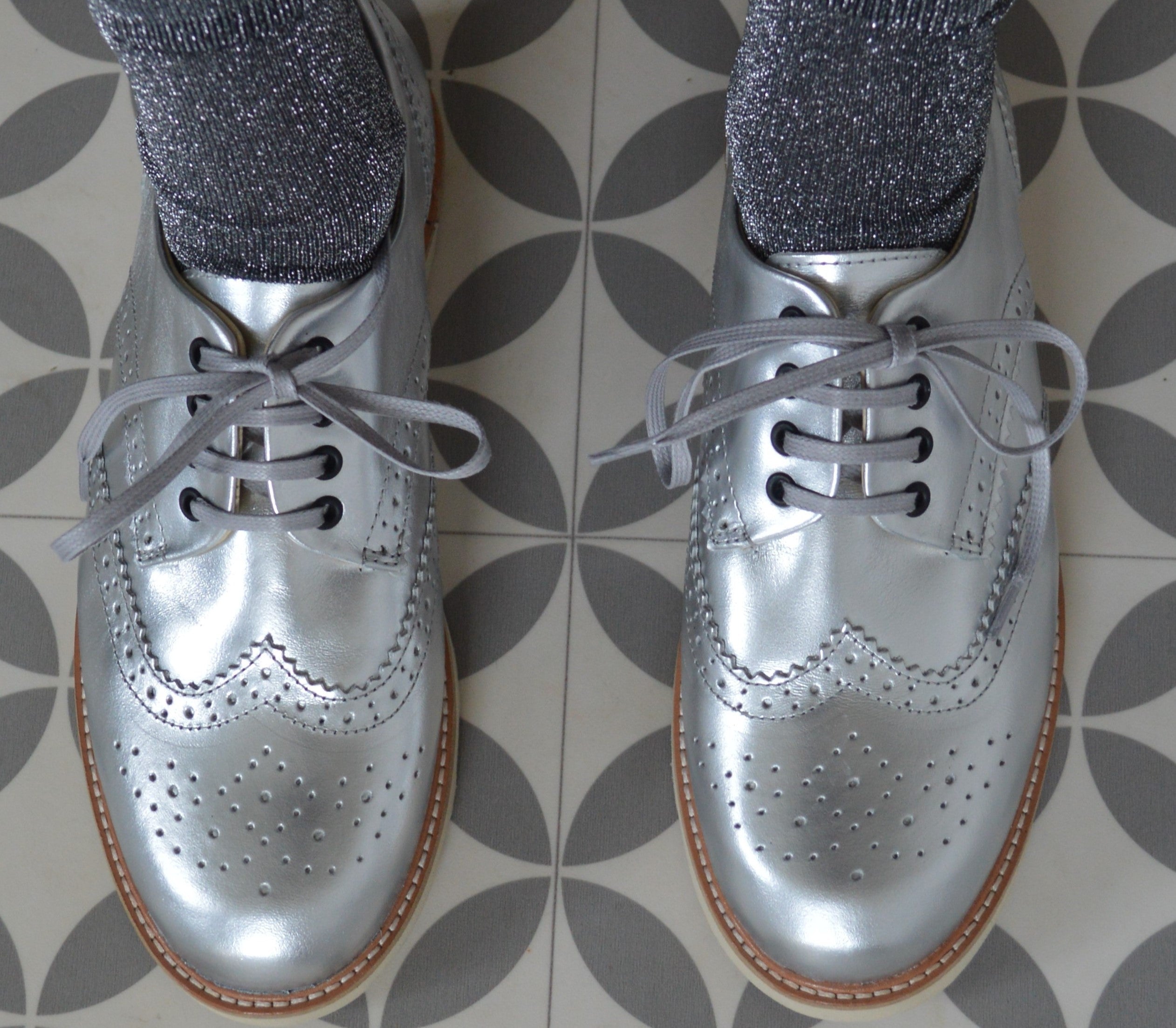 Young Soles Shoes | Brando Brogue | Silver