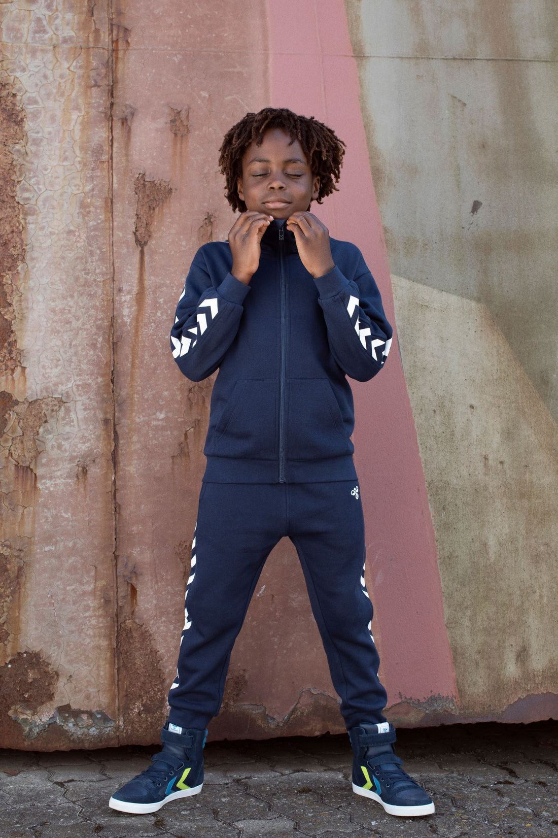 Hummel Kids Hi Top Trainers | Slimmer Stadil | Black Iris