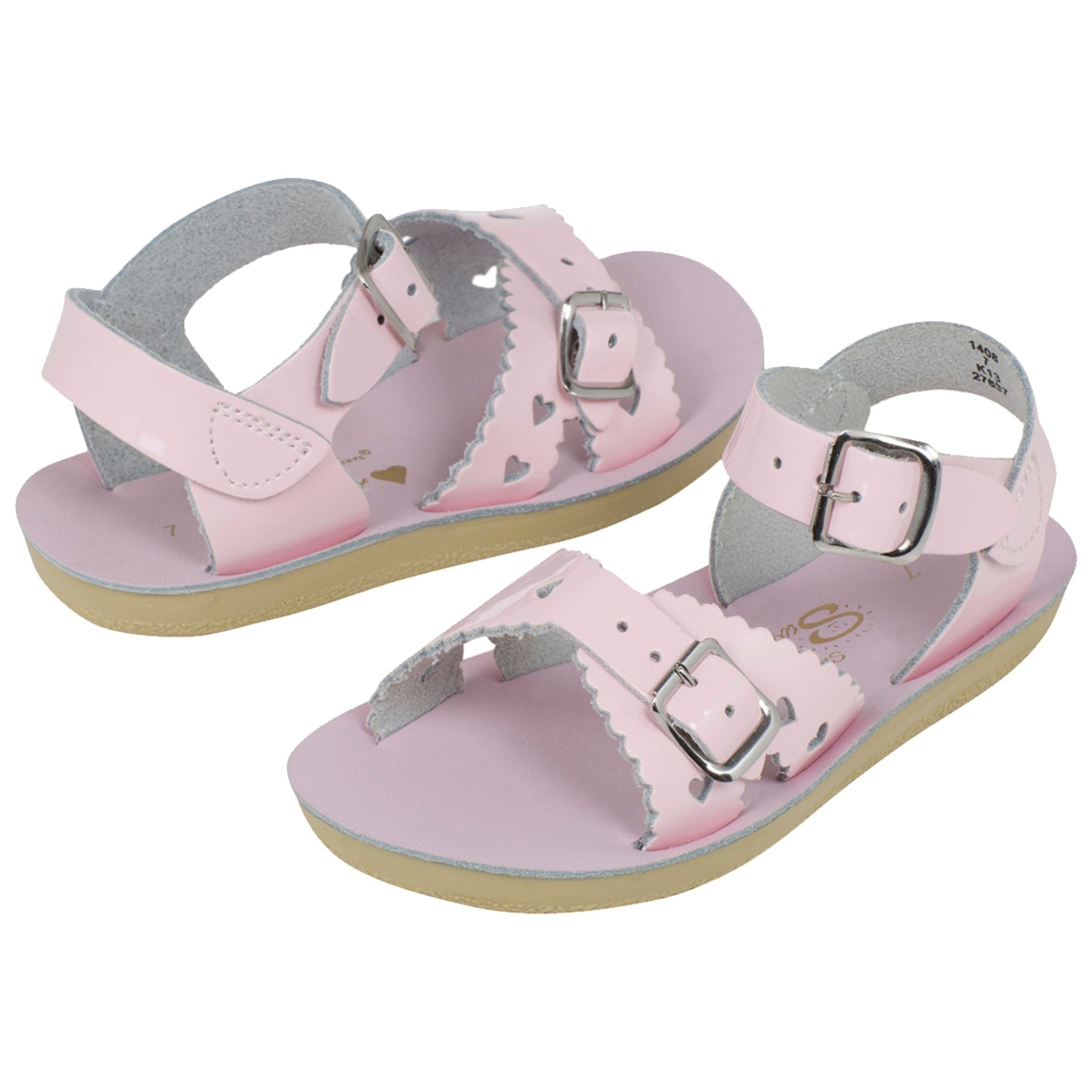 Salt-Water Kids Sandals | Sweetheart Sun San | Shiny Pink