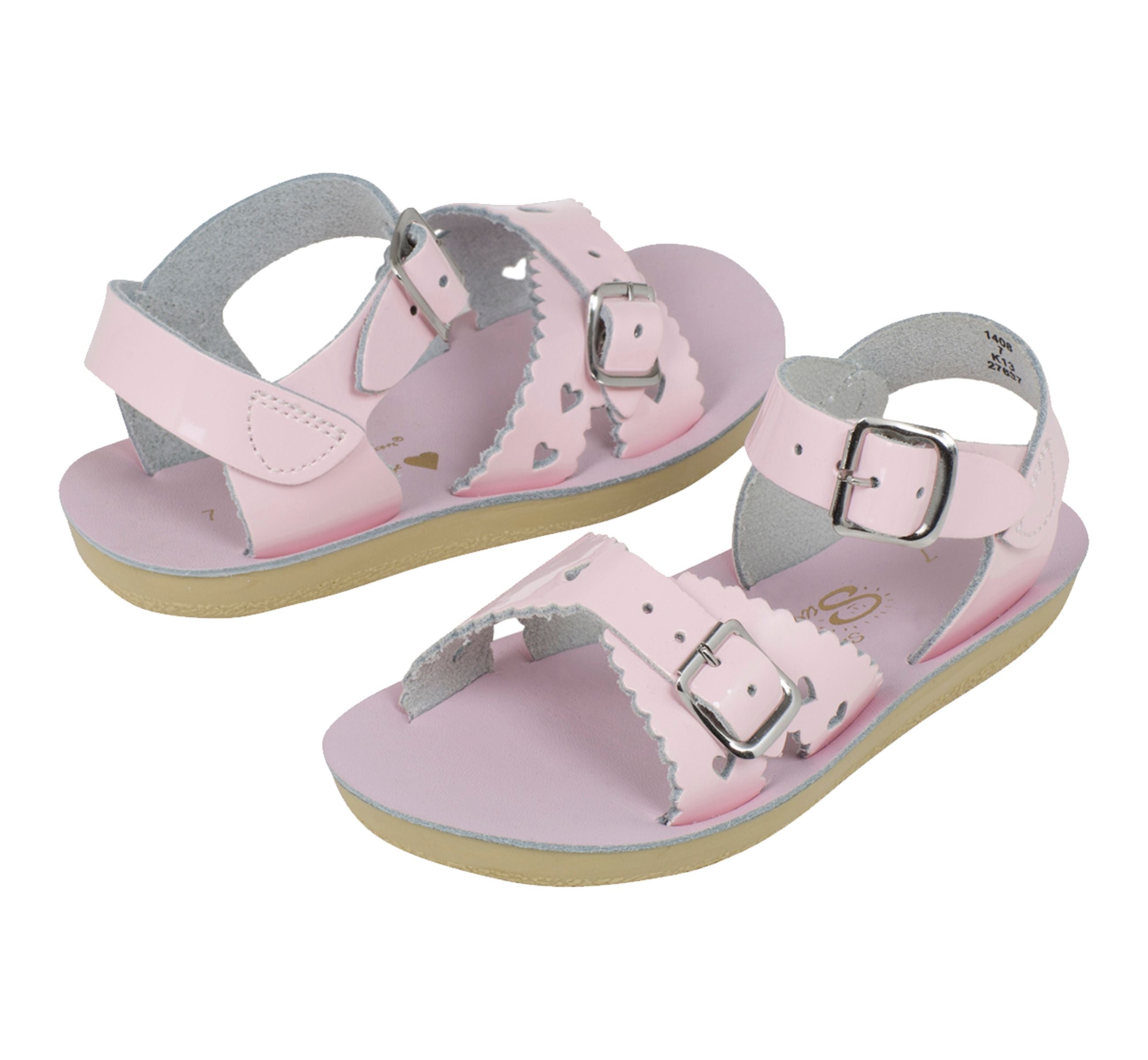 Salt-Water Kids Sandals | Sweetheart Sun San | Shiny Pink