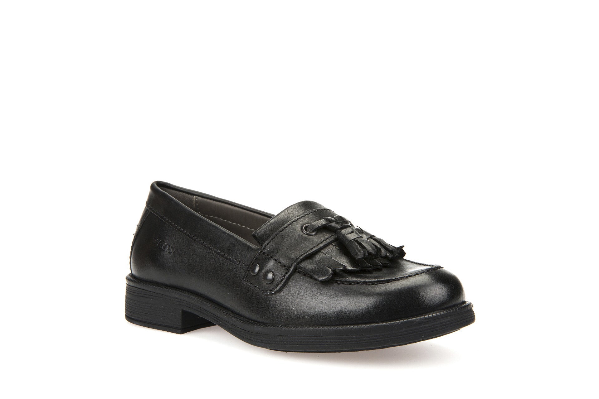 Geox School Shoes | Agata Loafer | Black Leather