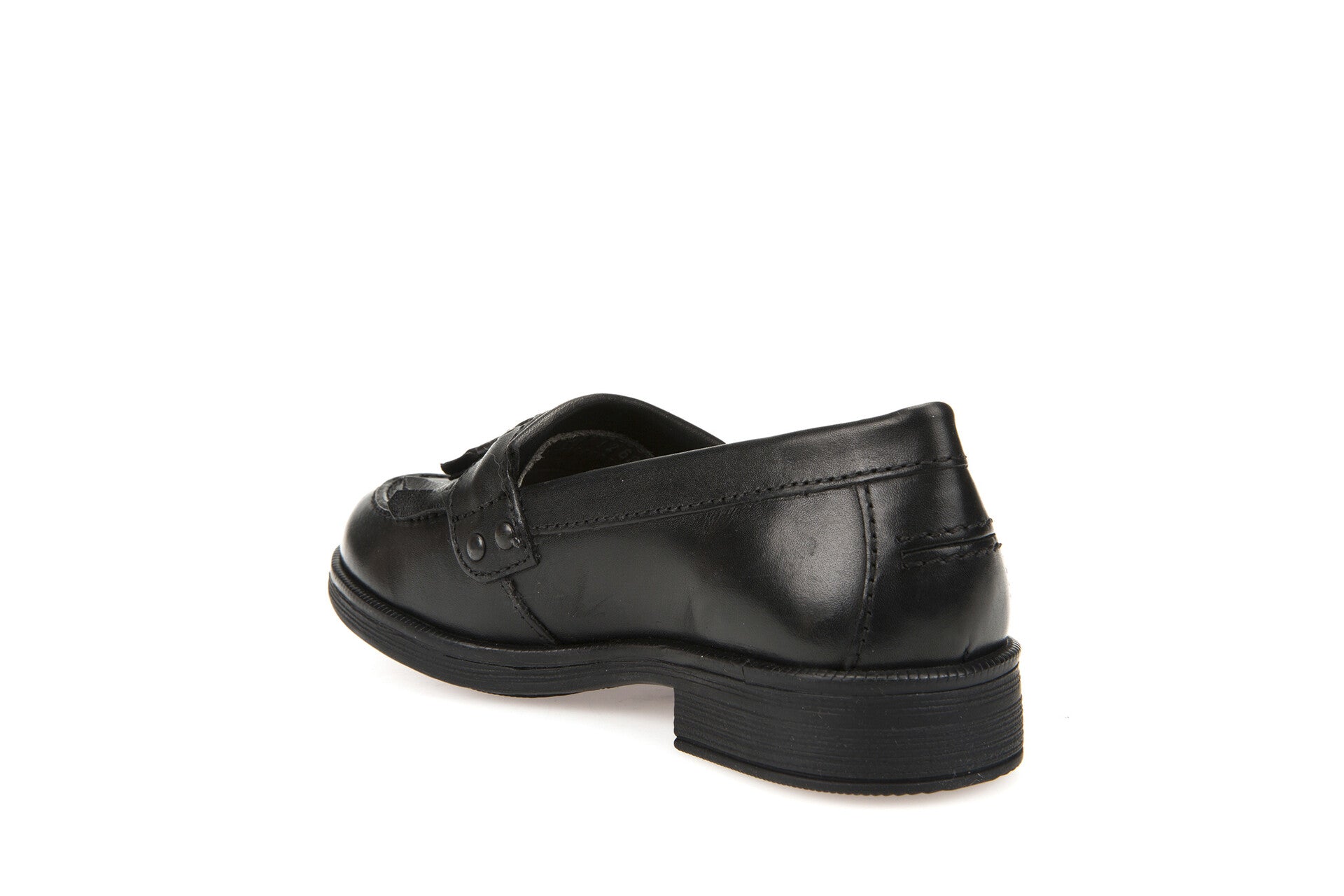 Geox School Shoes | Agata Loafer | Black Leather