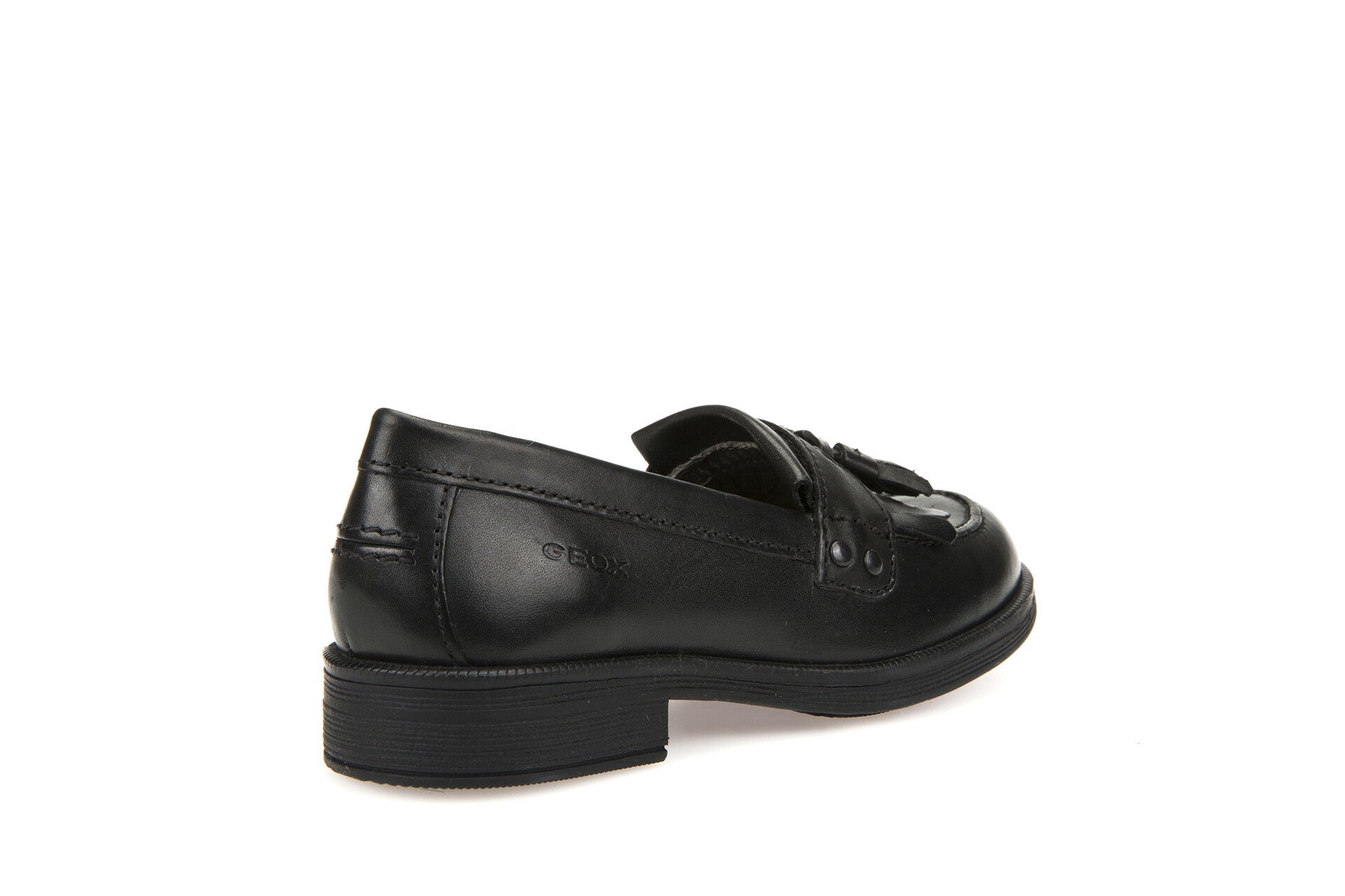 Geox School Shoes | Agata Loafer | Black Leather
