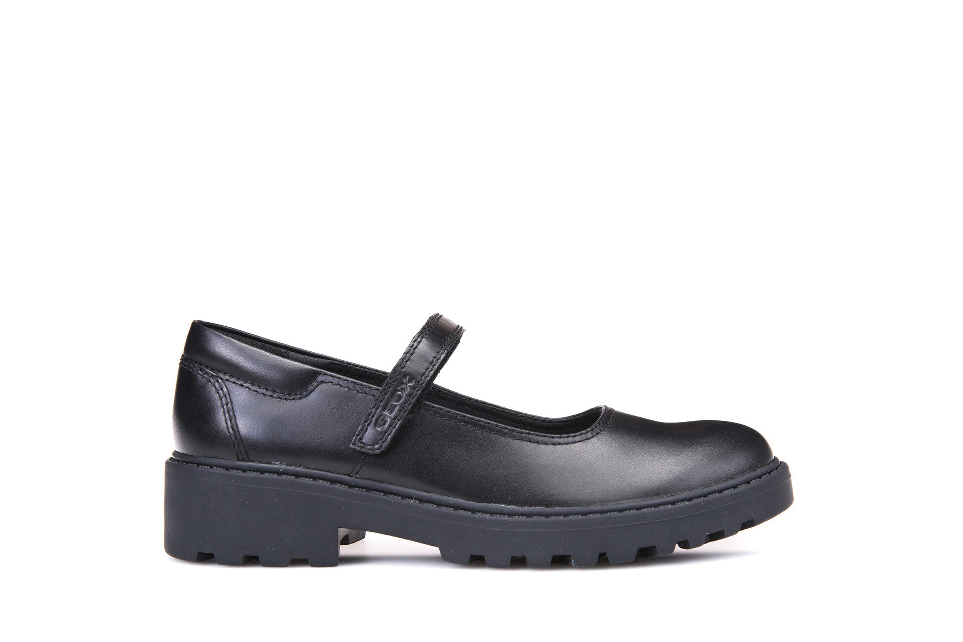 Geox School Shoes | Casey Mary-Jane | Black Leather