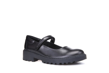Geox School Shoes | Casey Mary-Jane | Black Leather